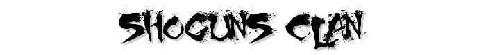 Shoguns Clan font